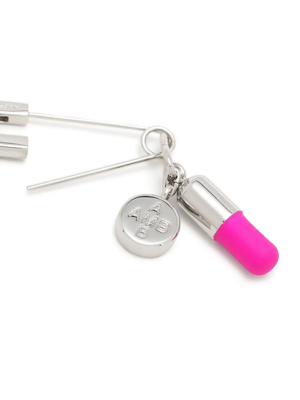 Damen AMBUSH Ohrring In Sicherheitsnadelform Mit Anhänger 2 Damen AMBUSH Ohrring In Sicherheitsnadelform Mit Anhänger – Bild 2