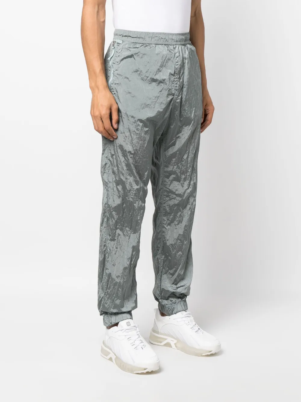 Herren Stone Island Jogginghose Mit Knitteroptik 3 Herren Stone Island Jogginghose Mit Knitteroptik – Bild 3