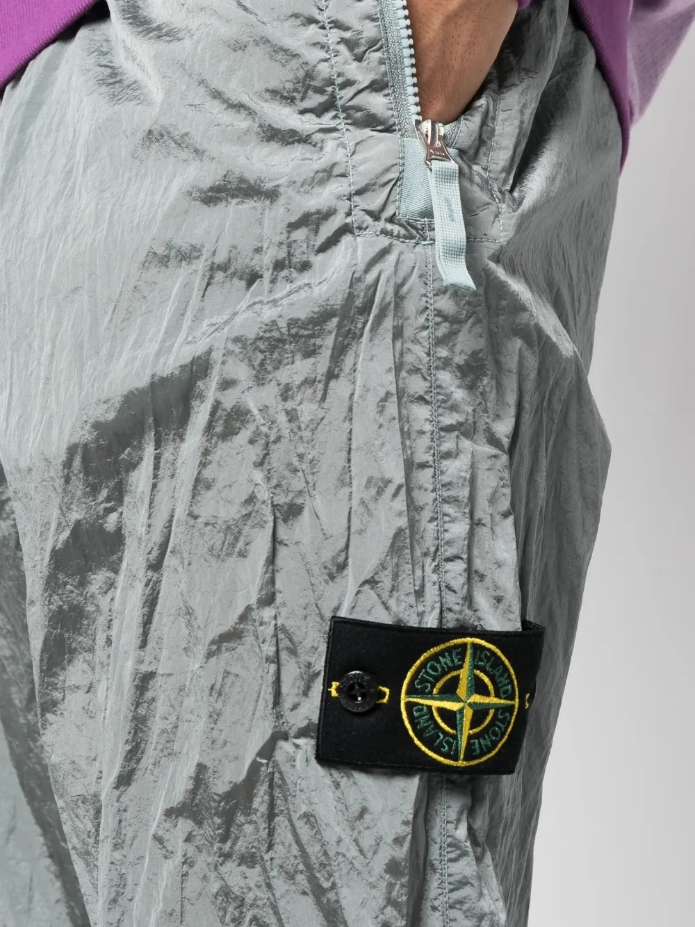 Herren Stone Island Jogginghose Mit Knitteroptik 5 Herren Stone Island Jogginghose Mit Knitteroptik – Bild 5