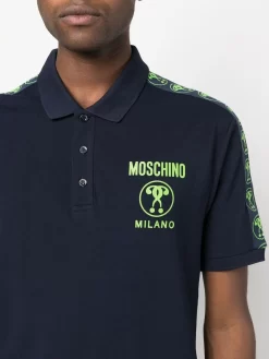 Herren Moschino Poloshirt Mit Logo-Print -Modekollektions geschäft 19471804 43500729 1000