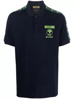 Herren Moschino Poloshirt Mit Logo-Print