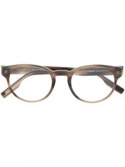 Damen Zegna Brille Mit Rundem Gestell