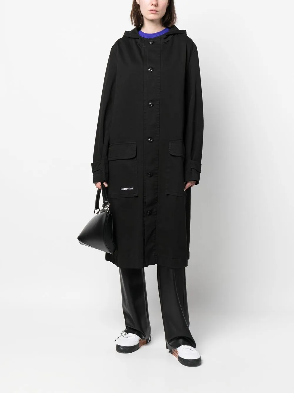 Herren Société Anonyme Einreihiger Kapuzenmantel 3 Herren Société Anonyme Einreihiger Kapuzenmantel – Bild 3