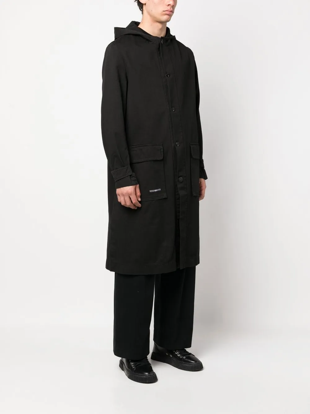 Herren Société Anonyme Einreihiger Kapuzenmantel 4 Herren Société Anonyme Einreihiger Kapuzenmantel – Bild 4