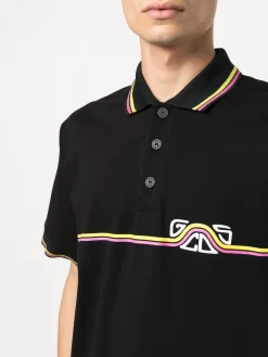 Herren Gcds Poloshirt Mit Gewelltem Logo-Print -Modekollektions geschäft 19548165 43923906 1000