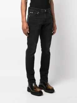 Herren Calvin Klein Jeans Halbhohe Slim-Fit-Jeans -Modekollektions geschäft 19560342 43663012 1000