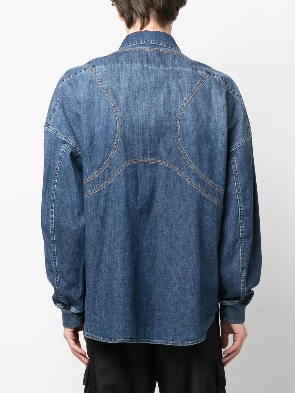 Herren Alexander McQueen Geknöpftes Jeanshemd 4 Herren Alexander McQueen Geknöpftes Jeanshemd – Bild 4