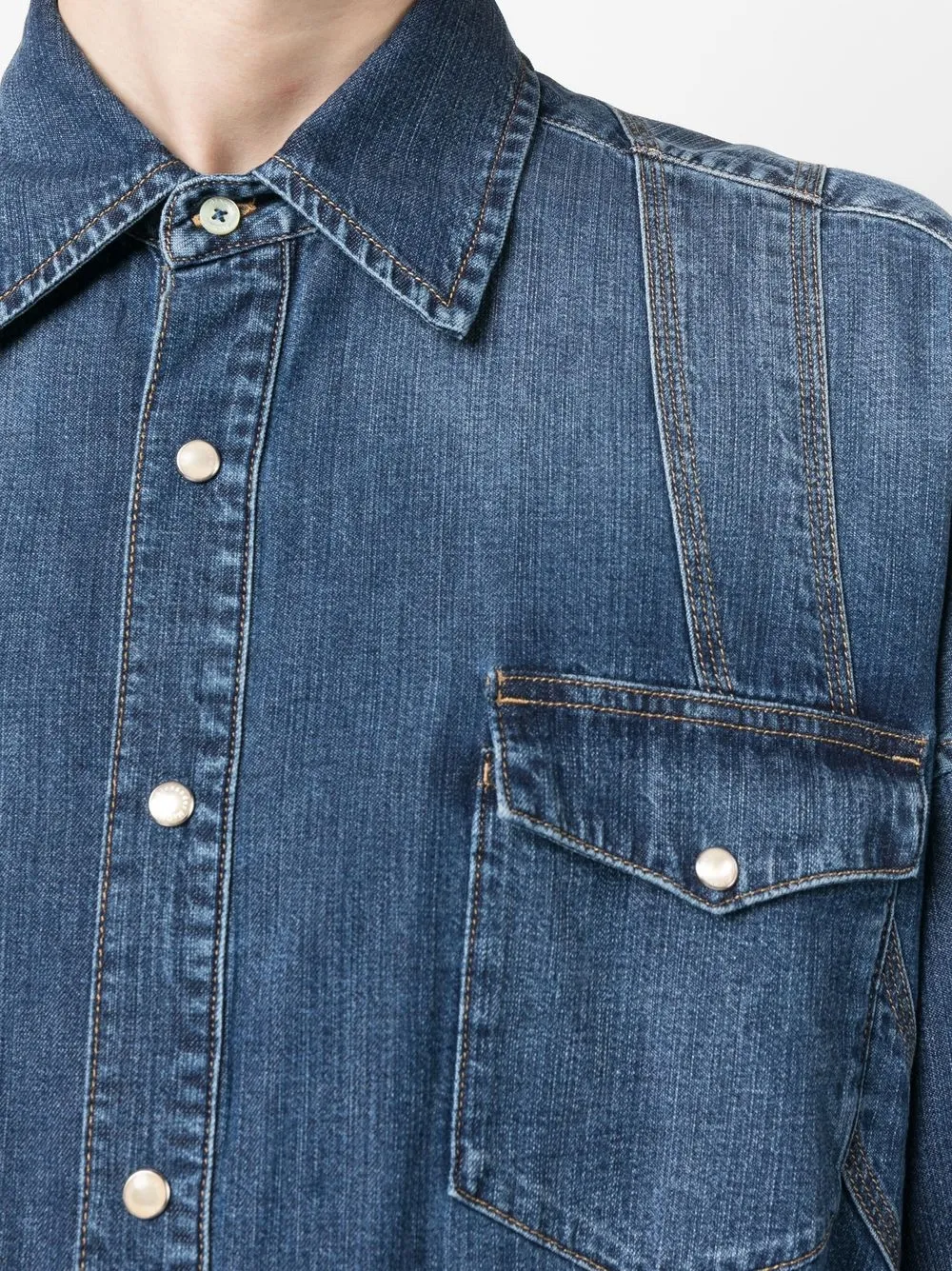 Herren Alexander McQueen Geknöpftes Jeanshemd 5 Herren Alexander McQueen Geknöpftes Jeanshemd – Bild 5