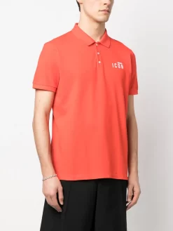 Herren Dsquared2 Poloshirt Mit Logo-Print -Modekollektions geschäft 19588724 44973299 1000