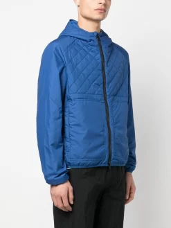 Herren Save The Duck Gesteppter Kapuzenmantel -Modekollektions geschäft 19624143 44003244 1000