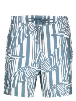 Herren Ted Baker Peaty Badeshorts Mit Print