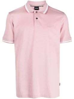 Herren BOSS Poloshirt Mit Gestreiften Details