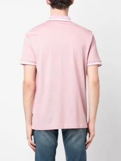 Herren BOSS Poloshirt Mit Gestreiften Details -Modekollektions geschäft 19667369 43984414 1000