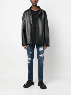 Herren Dolce & Gabbana Gerade Jeans Im Distressed-Look -Modekollektions geschäft 19680636 44035280 1000