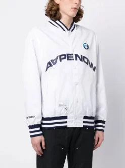 Herren AAPE BY *A BATHING APE® Bomberjacke Mit Patch-Detail -Modekollektions geschäft 19684250 44177829 1000