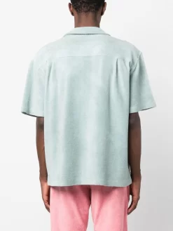 Herren Roberto Collina Hemd Aus Frottee -Modekollektions geschäft 19694600 44146840 1000