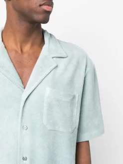 Herren Roberto Collina Hemd Aus Frottee -Modekollektions geschäft 19694600 44147595 1000