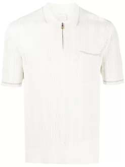 Herren Eleventy Gestricktes Poloshirt