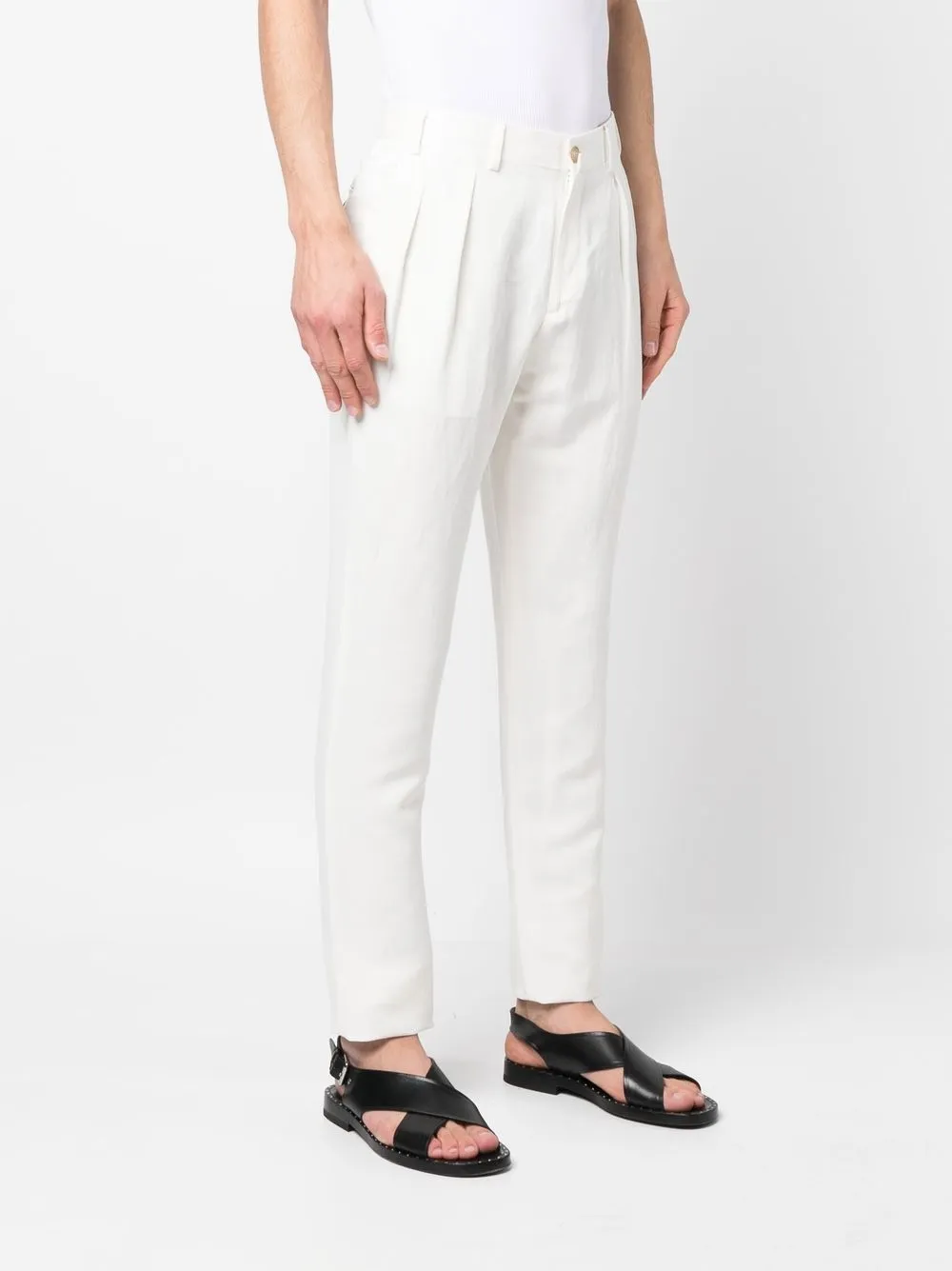 Herren Canali Chino Mit Bundfalten 3 Herren Canali Chino Mit Bundfalten – Bild 3