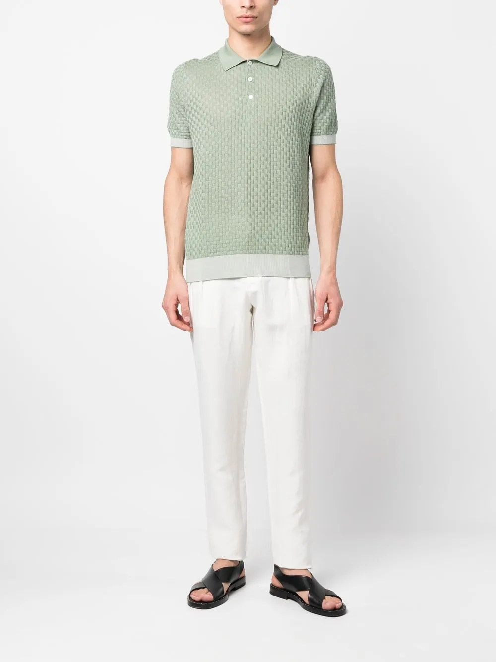 Herren Canali Chino Mit Bundfalten 2 Herren Canali Chino Mit Bundfalten – Bild 2