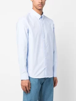 Herren A.P.C. Button-down-Hemd Mit Logo -Modekollektions geschäft 19741823 45236387 1000