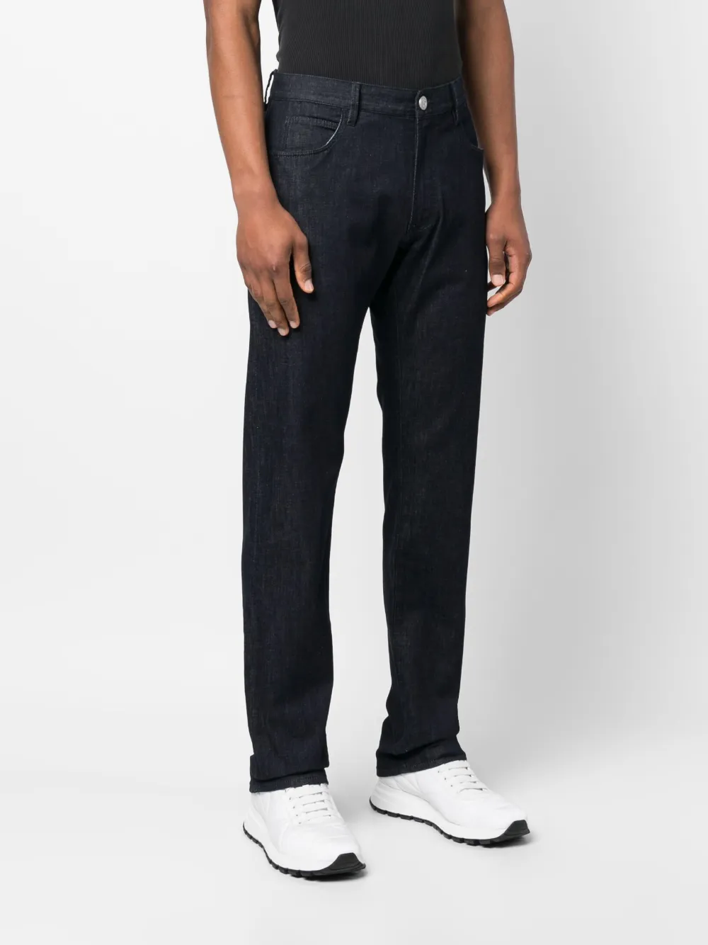 Herren Giorgio Armani Dunkle Straight-Leg-Jeans 3 Herren Giorgio Armani Dunkle Straight-Leg-Jeans – Bild 3