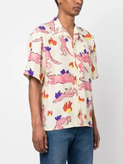 Herren Marni T-Shirt Aus Seide Mit Print -Modekollektions geschäft 19805949 44467152 1000