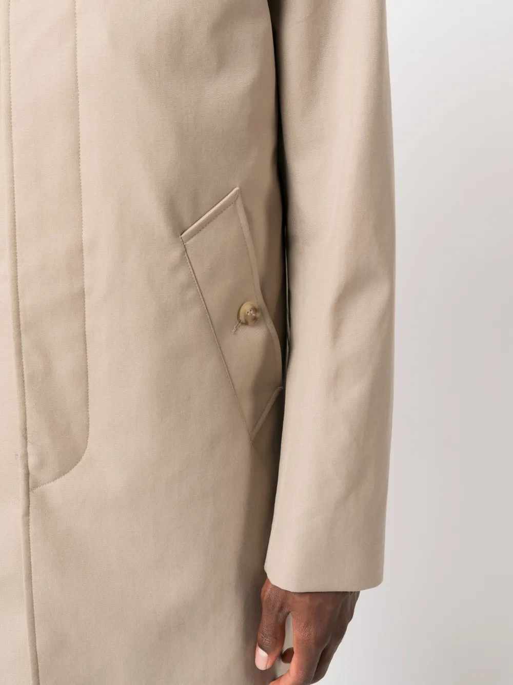 Herren SANDRO Mantel Mit Verdecktem Verschluss 5 Herren SANDRO Mantel Mit Verdecktem Verschluss – Bild 5