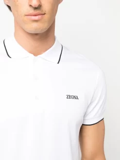 Herren Zegna Poloshirt Mit Kontrastdetails -Modekollektions geschäft 19811550 50777306 1000