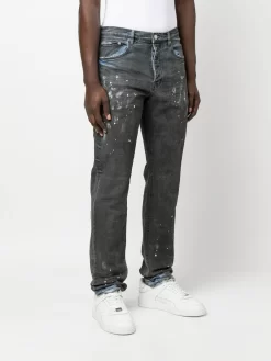 Herren Purple Brand Jeans Mit Farbklecksen -Modekollektions geschäft 19830608 44520823 1000