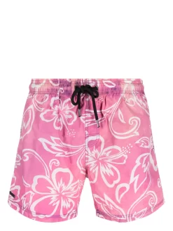 Herren Sundek Badeshorts Mit Blumen-Print