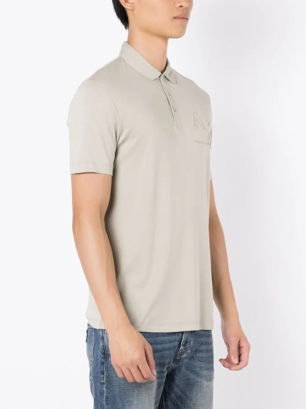 Herren Armani Exchange Poloshirt Mit Logo-Print 3 Herren Armani Exchange Poloshirt Mit Logo-Print – Bild 3