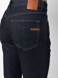 Herren Zegna Halbhohe Straight-Leg-Jeans -Modekollektions geschäft 19866475 44933733 1000