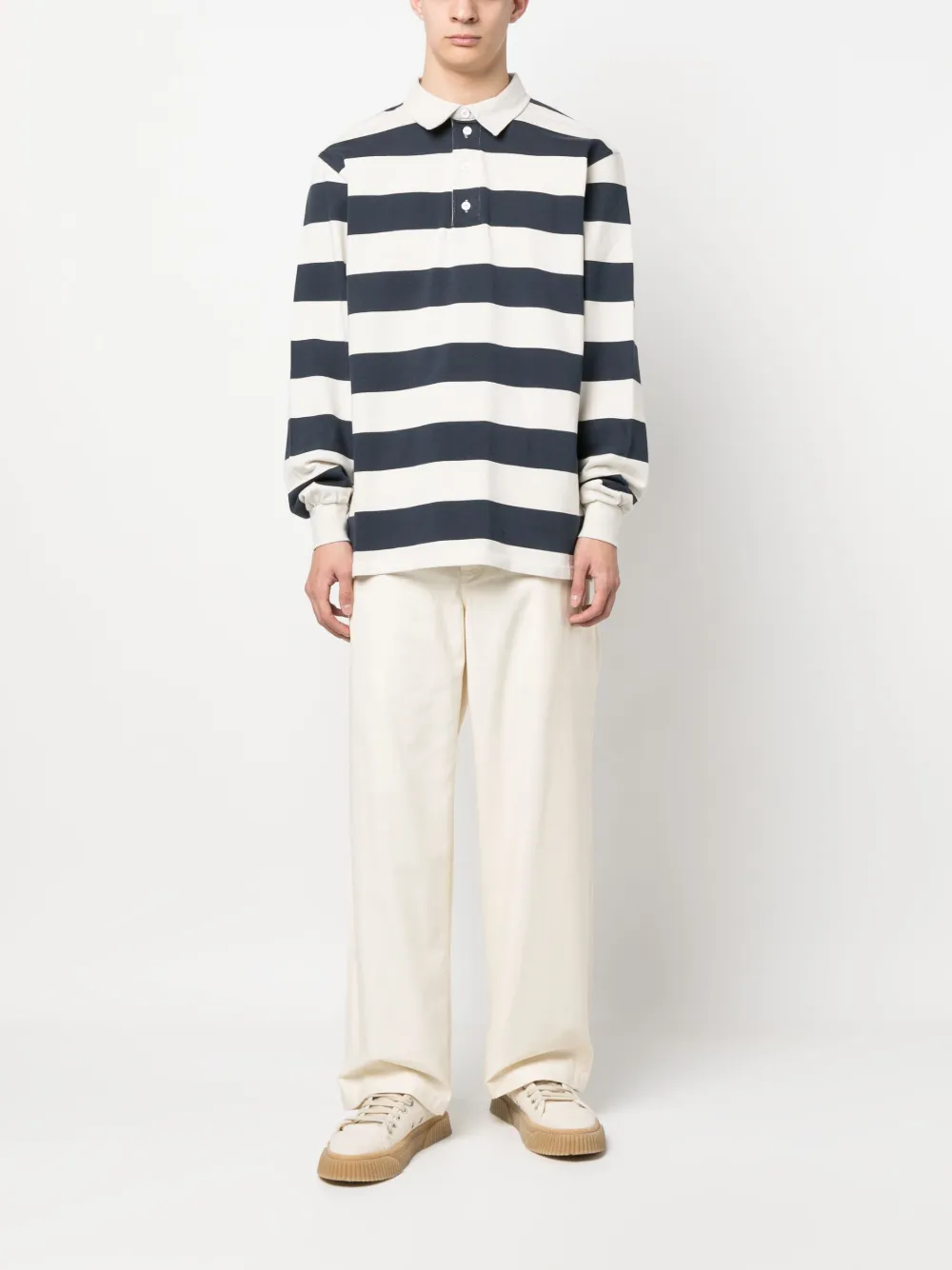 Herren Palmes Gestreiftes Poloshirt 2 Herren Palmes Gestreiftes Poloshirt – Bild 2