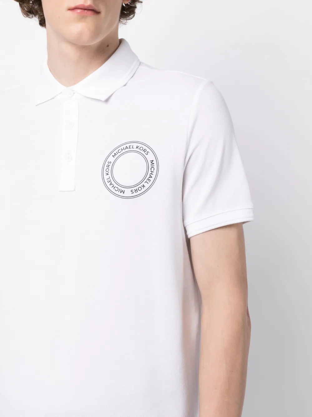 Herren Michael Kors Poloshirt Mit Logo-Print 5 Herren Michael Kors Poloshirt Mit Logo-Print – Bild 5
