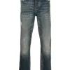 Herren Purple Brand Ausgeblichene Straight-Leg-Jeans