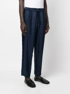 Herren Barena Gestreifte Straight-Leg-Hose -Modekollektions geschäft 19879225 44706488 1000