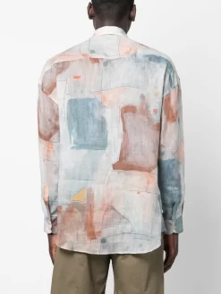 Herren Costumein Hemd Mit Abstraktem Print 8 Herren Costumein Hemd Mit Abstraktem Print -Modekollektions geschäft 19890817 44683429 1000