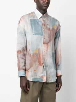 Herren Costumein Hemd Mit Abstraktem Print 7 Herren Costumein Hemd Mit Abstraktem Print -Modekollektions geschäft 19890817 44683430 1000