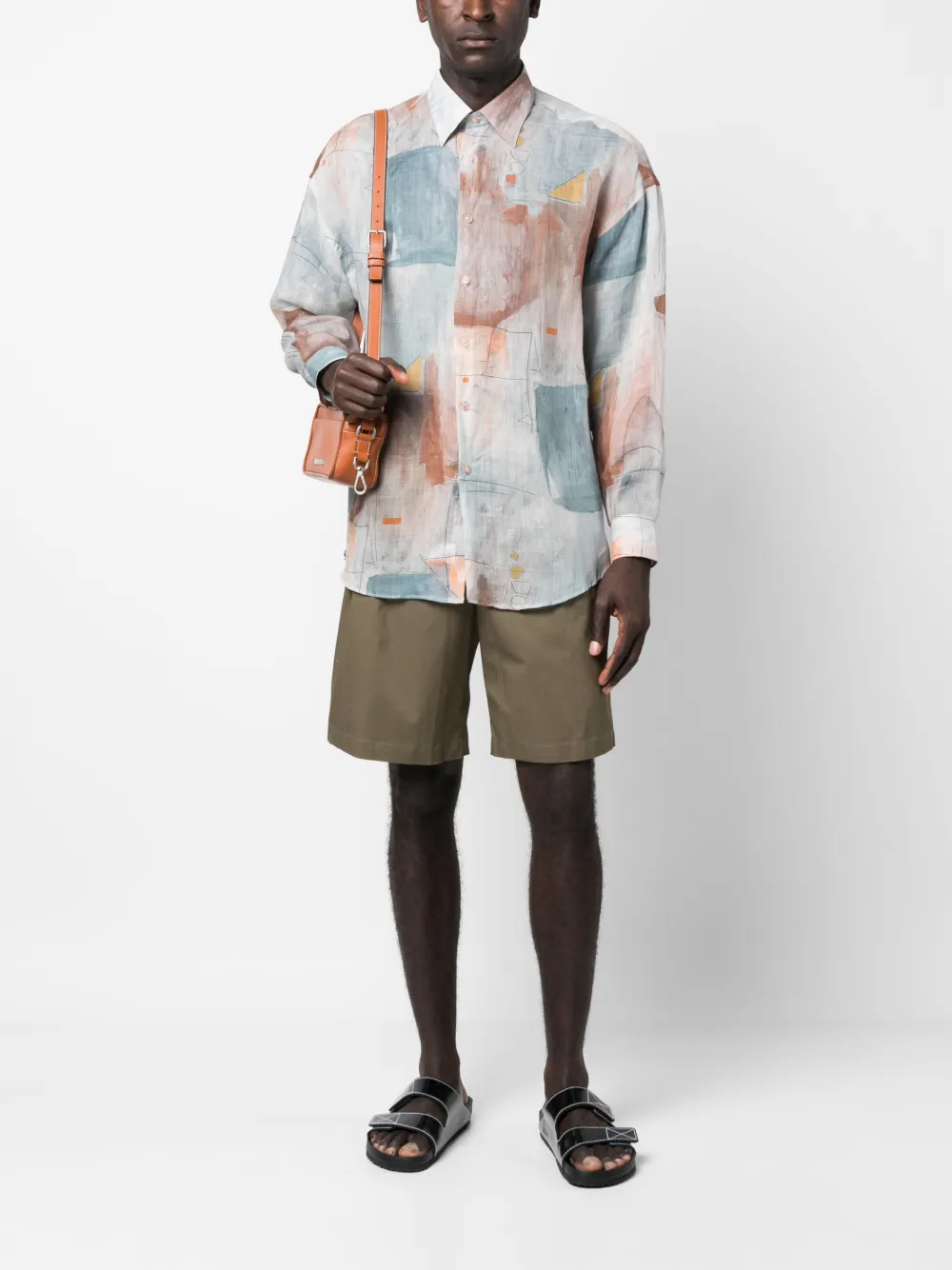 Herren Costumein Hemd Mit Abstraktem Print 2 Herren Costumein Hemd Mit Abstraktem Print – Bild 2