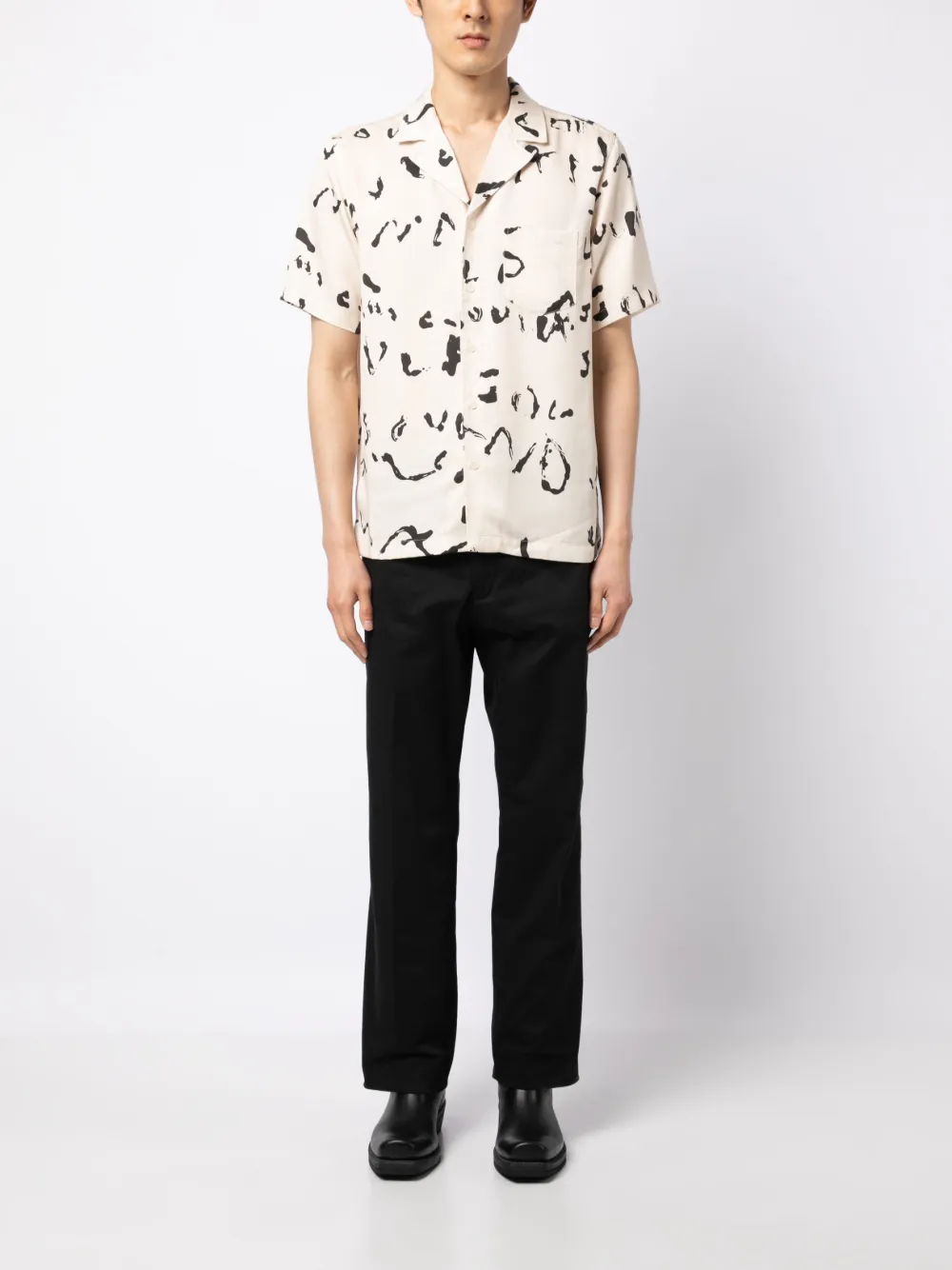 Herren Soulland Orson Hemd Mit Abstraktem Print 2 Herren Soulland Orson Hemd Mit Abstraktem Print – Bild 2