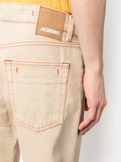 Herren Jacquemus Straight-Leg-Jeans Mit Logo-Patch -Modekollektions geschäft 19898843 44716434 1000