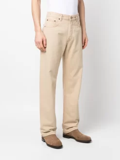 Herren Jacquemus Straight-Leg-Jeans Mit Logo-Patch -Modekollektions geschäft 19898843 44776955 1000