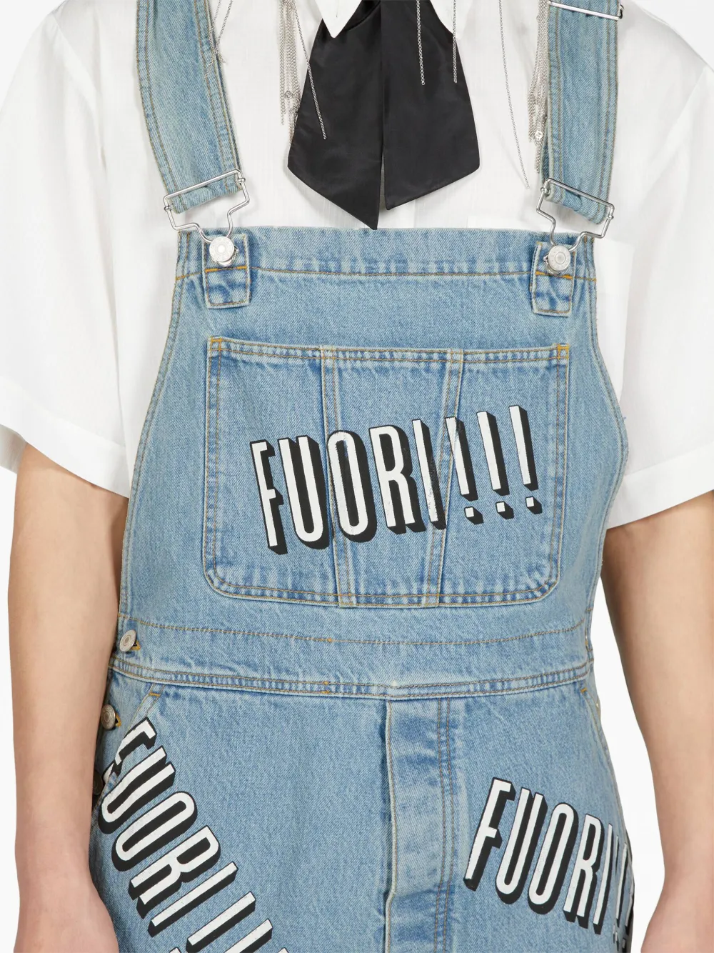 Herren Gucci Jeans-Overall Mit Fuori-Schriftzug 5 Herren Gucci Jeans-Overall Mit Fuori-Schriftzug – Bild 5