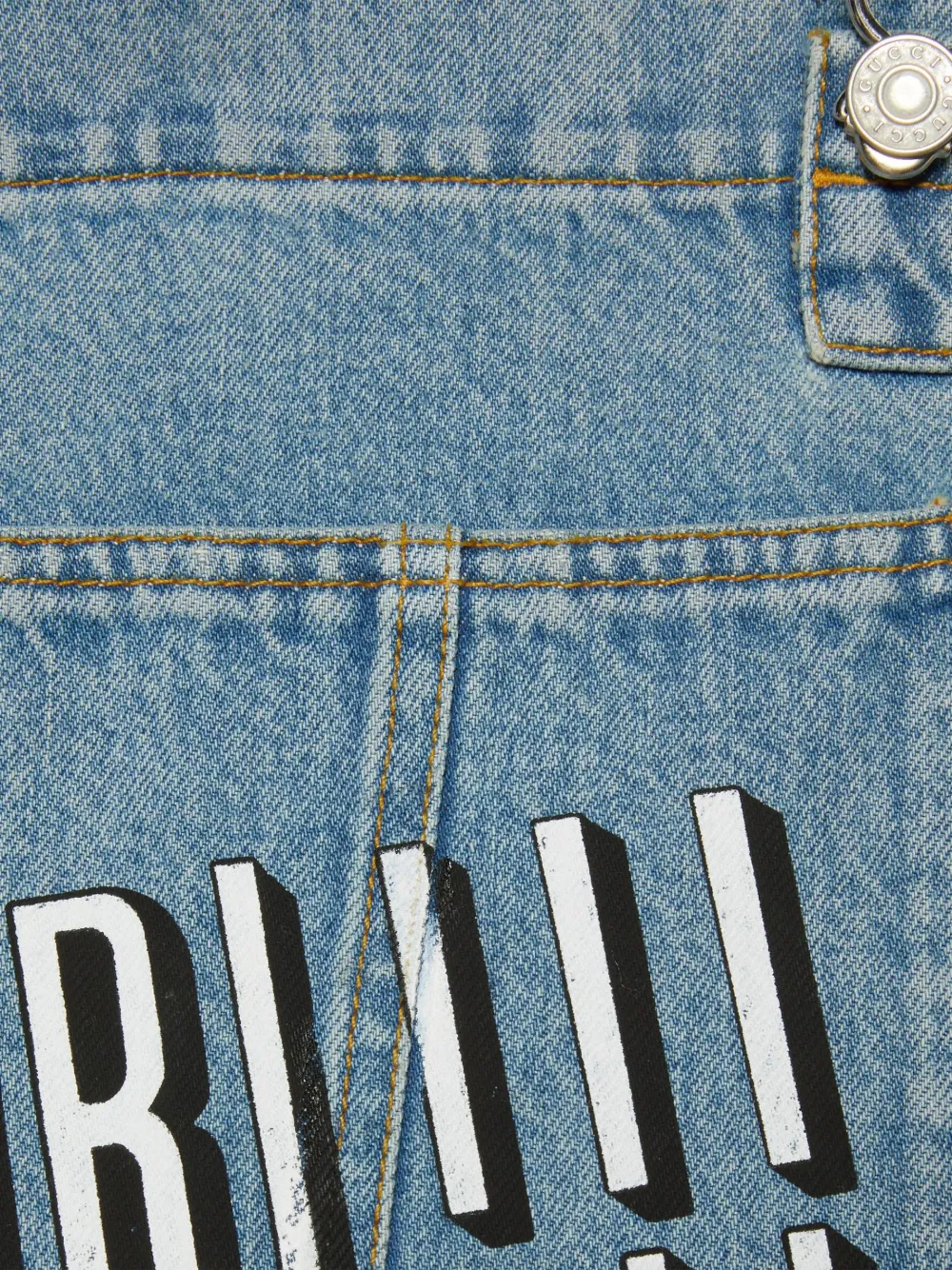 Herren Gucci Jeans-Overall Mit Fuori-Schriftzug 7 Herren Gucci Jeans-Overall Mit Fuori-Schriftzug – Bild 7