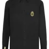 Herren Billionaire Gordon Crest-embroidered Poplin Shirt