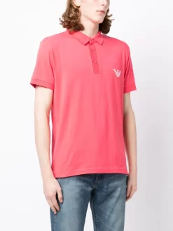 Herren Emporio Armani Poloshirt Mit Logo-Stickerei -Modekollektions geschäft 19939924 44885600 1000