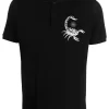 Herren Philipp Plein Poloshirt Mit Skorpion-Print