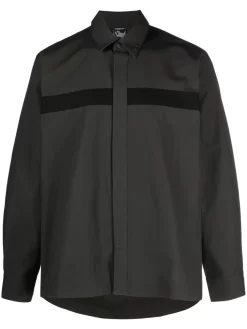 Herren GR10K Hemd Mit Kontrasteinsatz