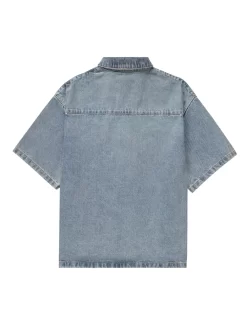 Herren Purple Brand Kurzärmelige Jeans-Hemdjacke 9 Herren Purple Brand Kurzärmelige Jeans-Hemdjacke -Modekollektions geschäft 19982314 45107344 1000